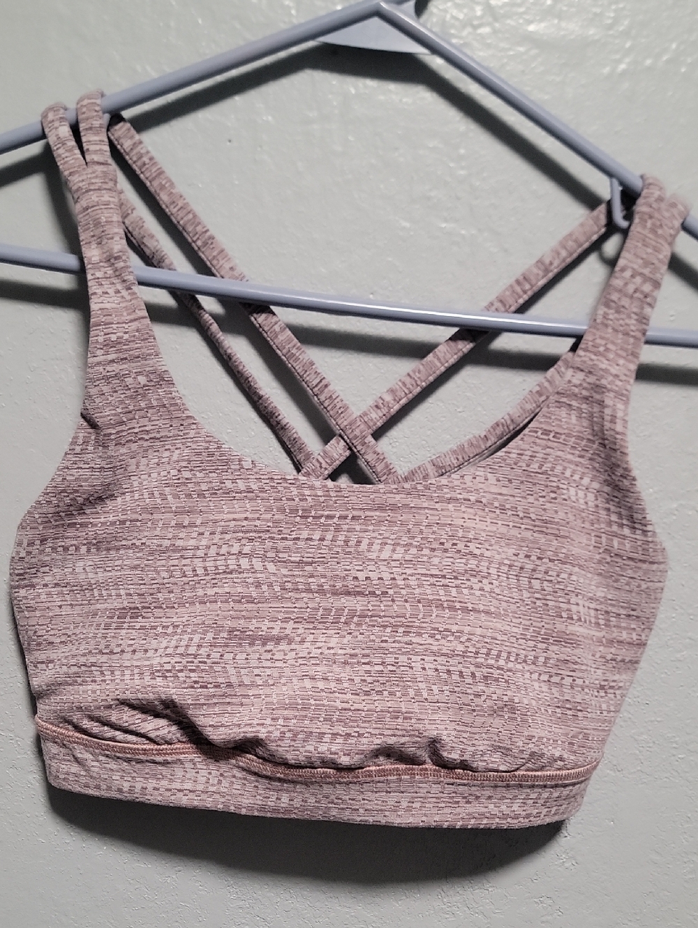 lululemon athletica Dusty Pink Strappy Sports Bra
